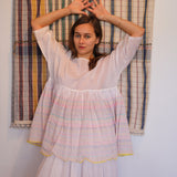 BABYDOLL BLOUSE, NEON MULTI COLOR