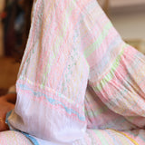 EMBROIDERY BLOUSE, NEON MULTI COLOR