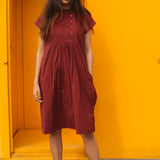 KIMONO DRESS, RED - SAAKI