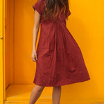 KIMONO DRESS, RED - SAAKI
