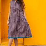IKAT DRESS, LILAC - SAAKI