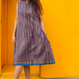IKAT DRESS, LILAC - SAAKI