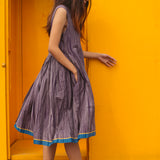 IKAT DRESS, LILAC - SAAKI
