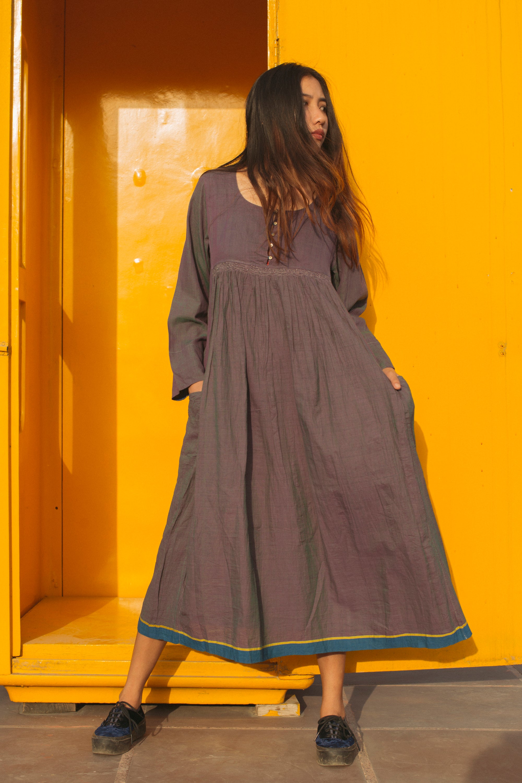 BABYDOLL MAXI, LILAC - SAAKI