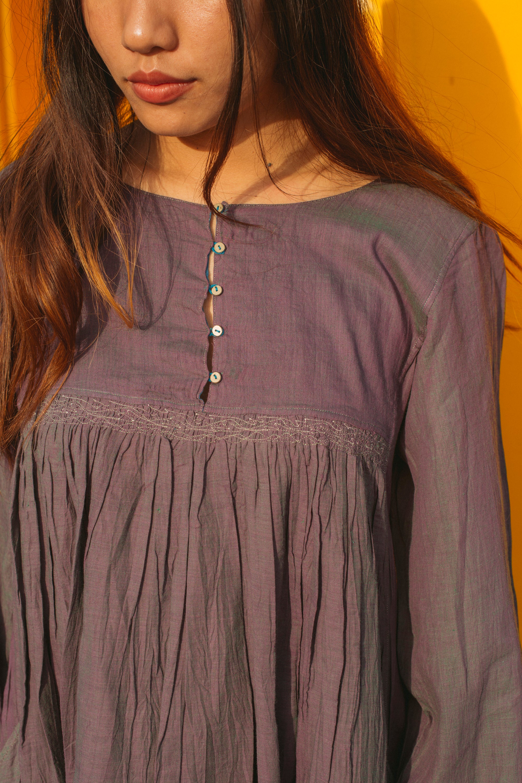 BABYDOLL MAXI, LILAC - SAAKI