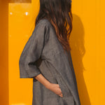 KIMONO SHIRT, GREY - SAAKI