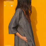 KIMONO SHIRT, GREY - SAAKI