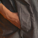 KIMONO SHIRT, GREY - SAAKI