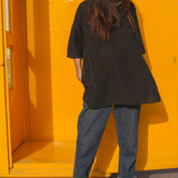 KIMONO SHIRT, BLACK - SAAKI