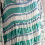 STRIPE MAXI DRESS, GREEN/WHITE - SAAKI
