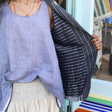 STRIPE BLAZER, GREY - SAAKI