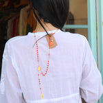 MUSLIN JAMDANI DRESS, WHITE - SAAKI