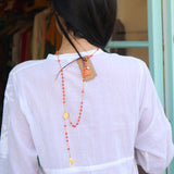 MUSLIN JAMDANI DRESS, WHITE - SAAKI