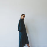 JASMINE DRESS, BLUE PINSTRIPE COTTON