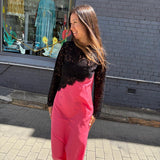 OPAL SWING DRESS // WATERMELON PINK SILK