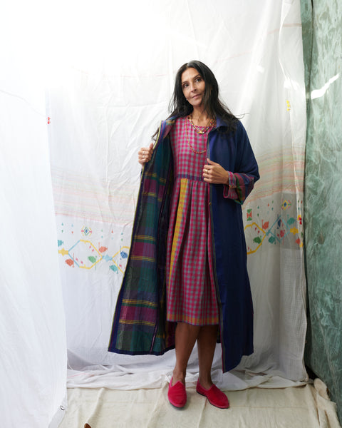 SEEMA DRESS, MULTI COLOR WOOL