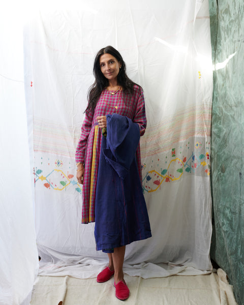 SEEMA DRESS, MULTI COLOR WOOL