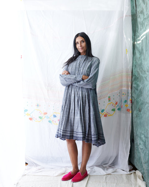 AJE SHIRT DRESS, GREY COTTON