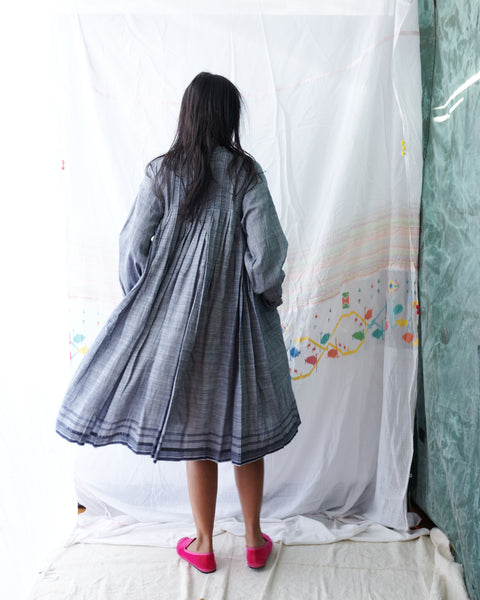 AJE SHIRT DRESS, GREY COTTON