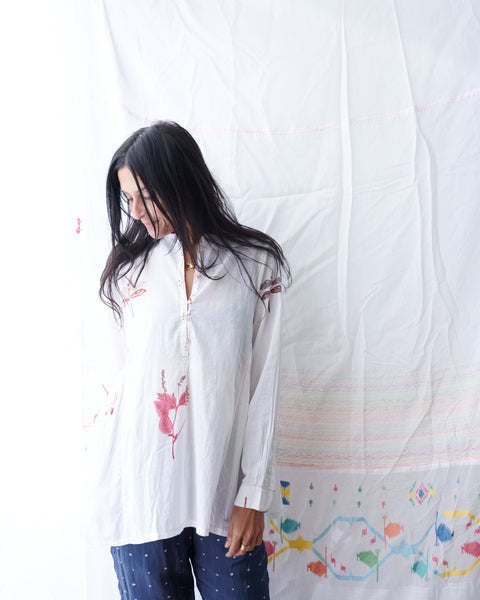 BOTANIC SHIRT, WHITE COTTON