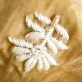 HENNA DRESS, GOLD SILK VELVET