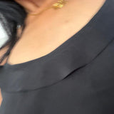 TARA CAMI / / BLACK SILK