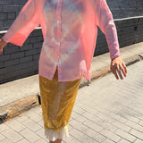 ROSE SKIES SHIRT,  PINK CUPRO TIE DYE