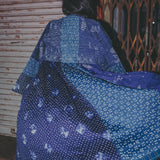 CARINA COAT DRESS, INDIGO BANDHINI TIE&DYE COTTON