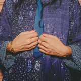 CARINA COAT DRESS, INDIGO BANDHINI TIE&DYE COTTON