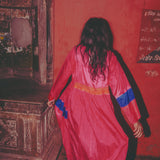 PEONY DRESS, FUCHSIA SILK