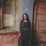 AQUILA STITCH DRESS, BLACK WOOL