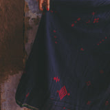 MINAR  DRESS, INDIGO COTTON