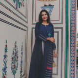 URSULA  DRESS, INDIGO COTTON