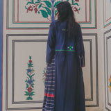 URSULA  DRESS, INDIGO COTTON