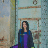 ALICE BANDHINI DRESS, MIDNIGHT SILK