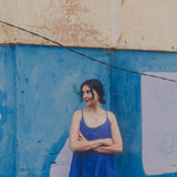 STORM SLIP, COBALT BLUE COTTON