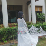 POPPY DRESS, IVORY // MULTICOLOR COTTON
