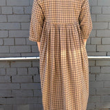 MOONFLOWER DRESS // BEIGE CHECK