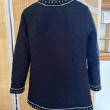 ROSA QUILTED JACKET // BLACK COTTON