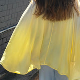 SUN CAPE, YELLOW // IVORY OMBRE CUPRO