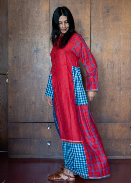 SITA DRESS, RED CASHMERE WOOL