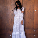 ELLE DRESS, WHITE EMBROIDERY