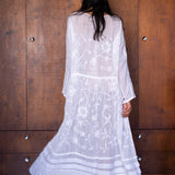ELLE DRESS, WHITE EMBROIDERY