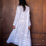 ELLE DRESS, WHITE EMBROIDERY