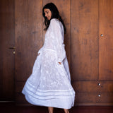 ELLE DRESS, WHITE EMBROIDERY