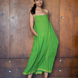 PACHA SLIP, GREEN COTTON