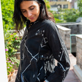 RAVEN SHIRT, BLACK COTTON