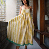 SUN SLIP DRESS, STRIPE YELLOW