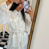 CAMELIA JACKET, CUPRO IVORY EMBROIDERY