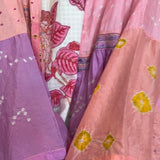 PALEMO PANEL DRESS, PINK BANDHINI SILK